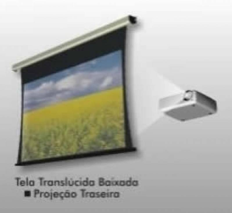 Telas de Projeção Retráteis Translúcidas Paraíba - Tela para Projetor Translúcida