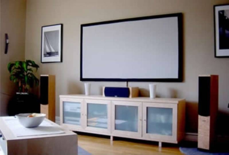 Telas de Projetor Fixas Rio de Janeiro - Tela Fixa Home Theater