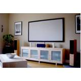 tela home theater fixa